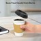 100 Pack 12 oz Disposable Coffee Cups with Lids and Sleeves, Sturdy Thick Paper & Leak-free Insulated to Go Paper Hot Coffee Cups with Sip Lids for Hot & Cold Beverage